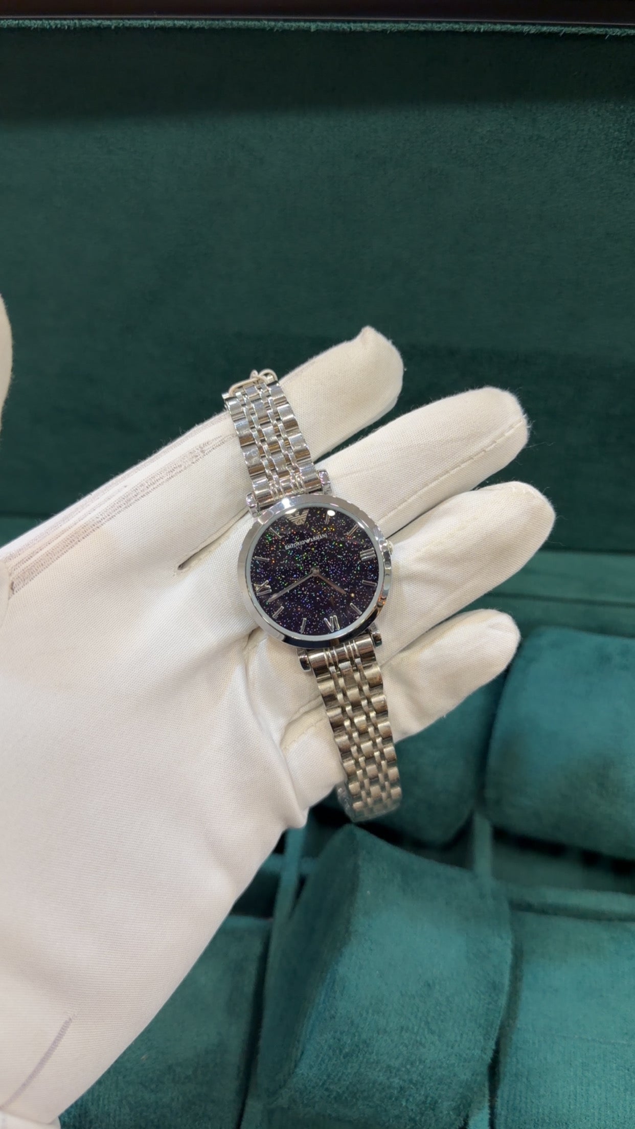 Silver with black dial 🔥