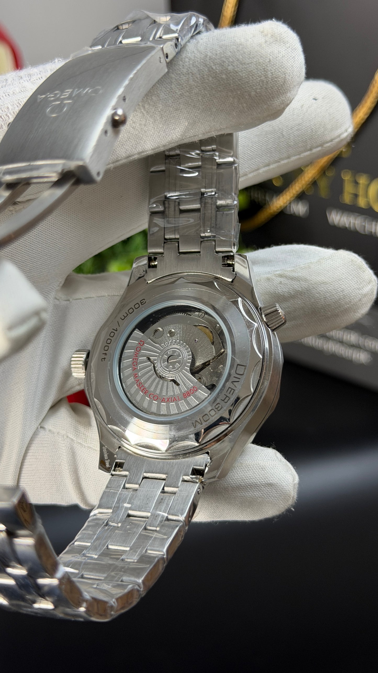 Silver with Black Dial.