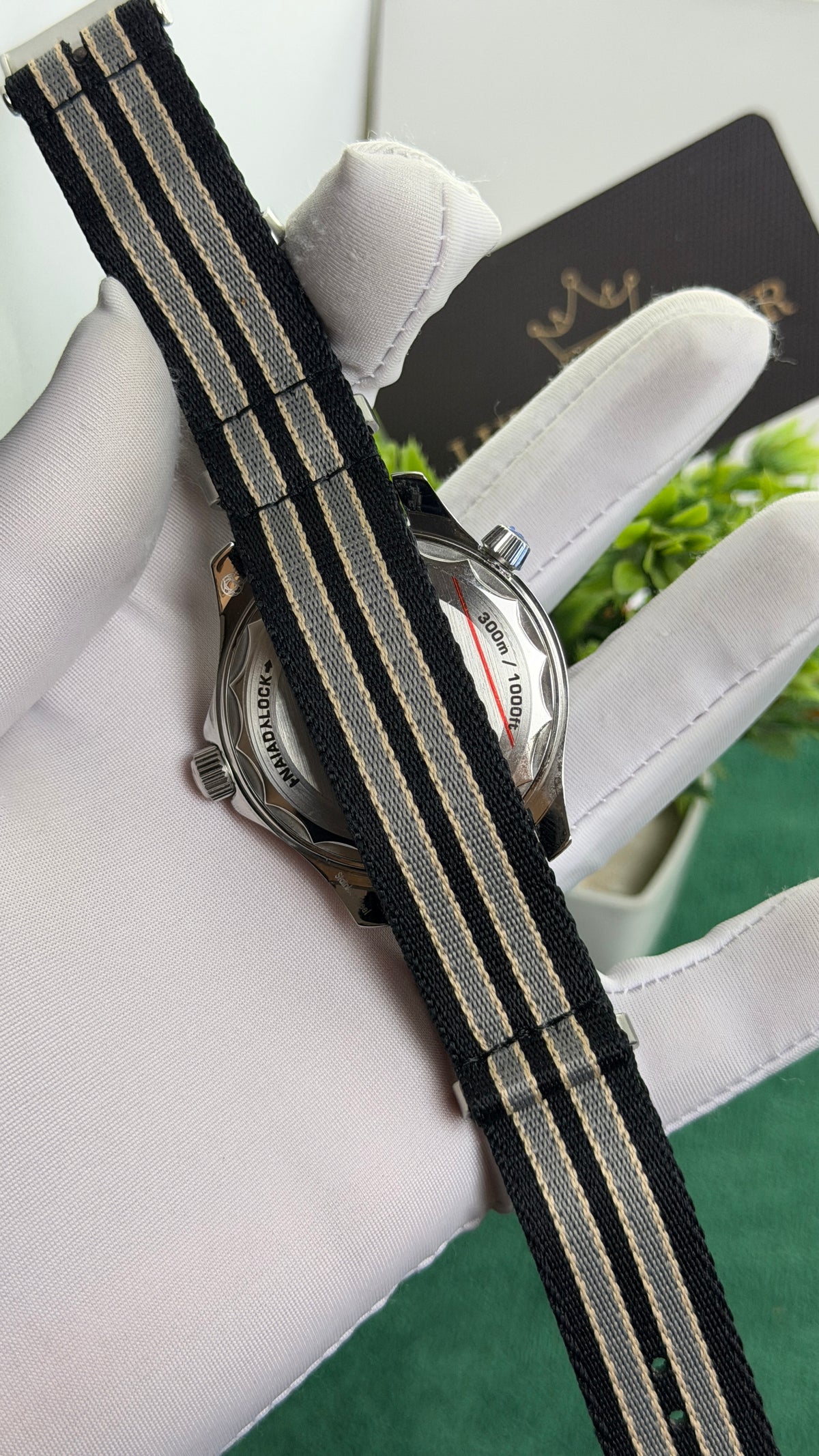 Silver with Black Dial.