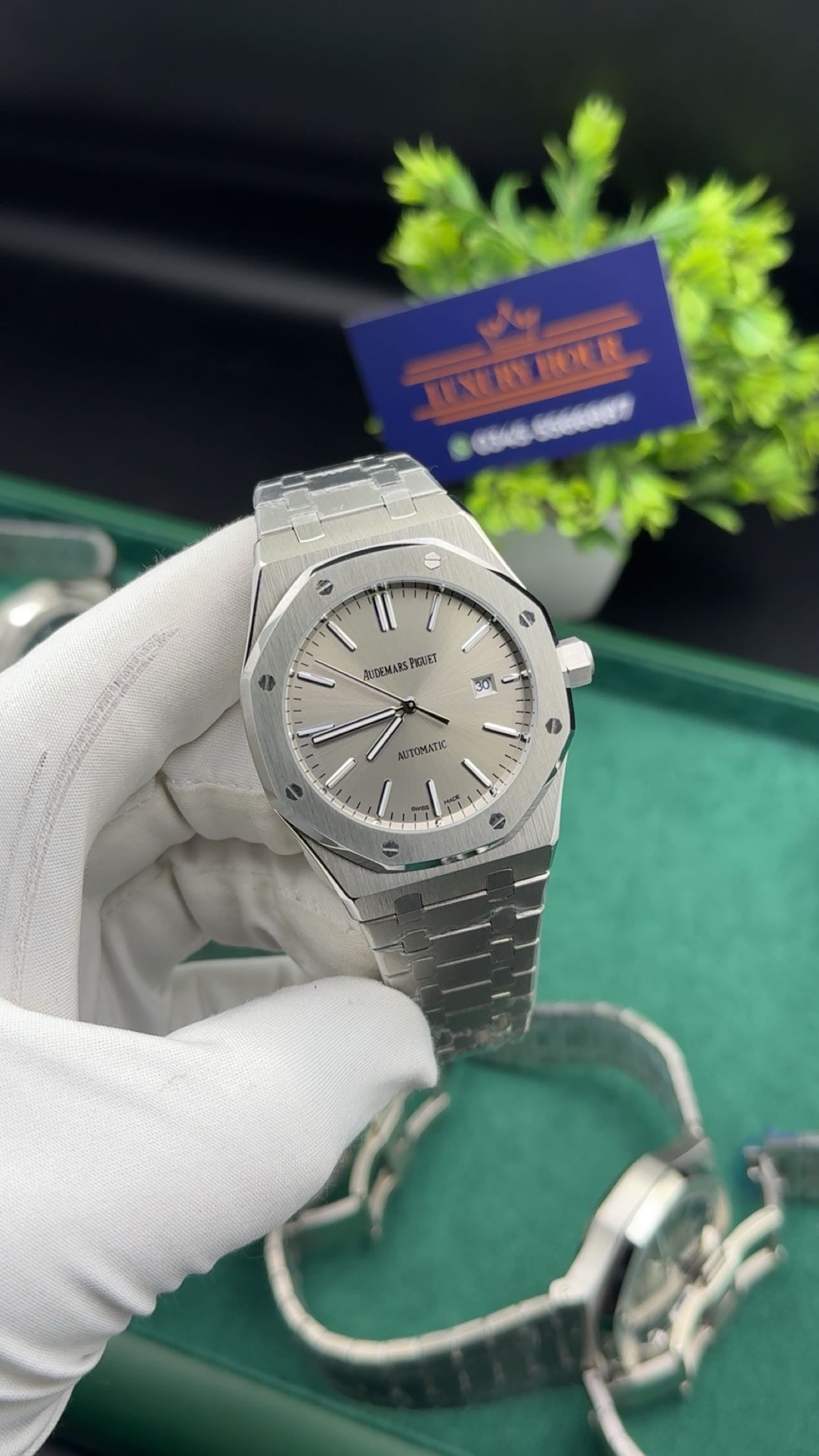 Silver with silver dial