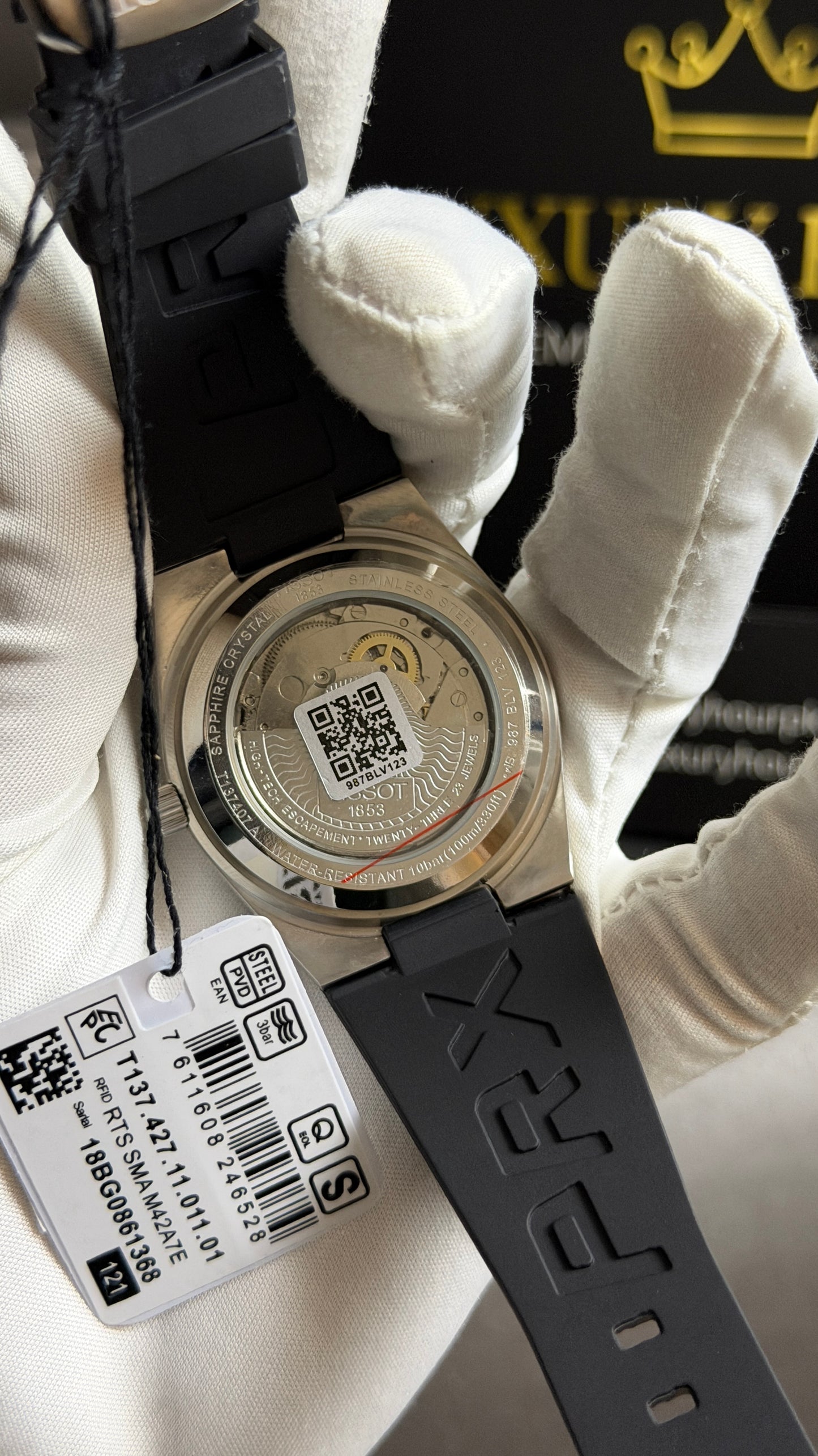 Silver with Black Dial.