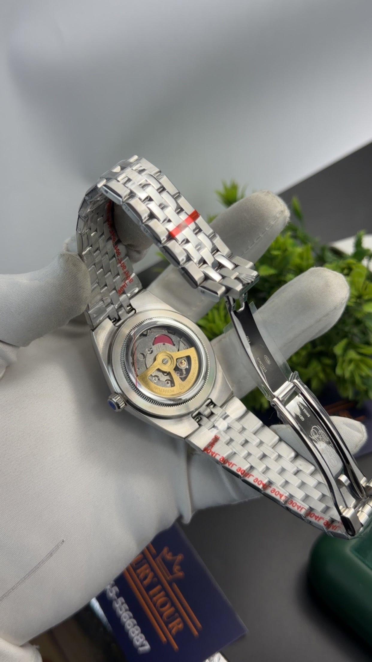 Silver with black dial 🔥