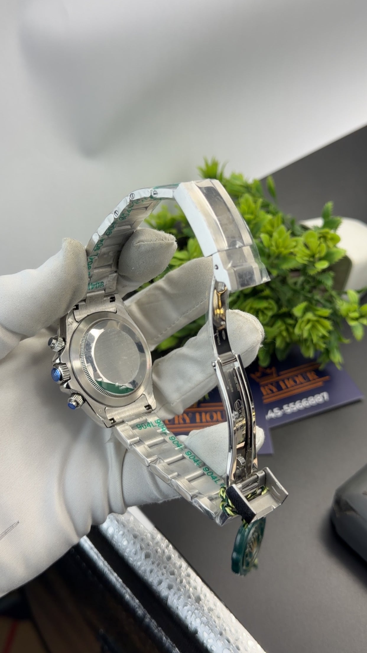 Silver with blue dial 🔥