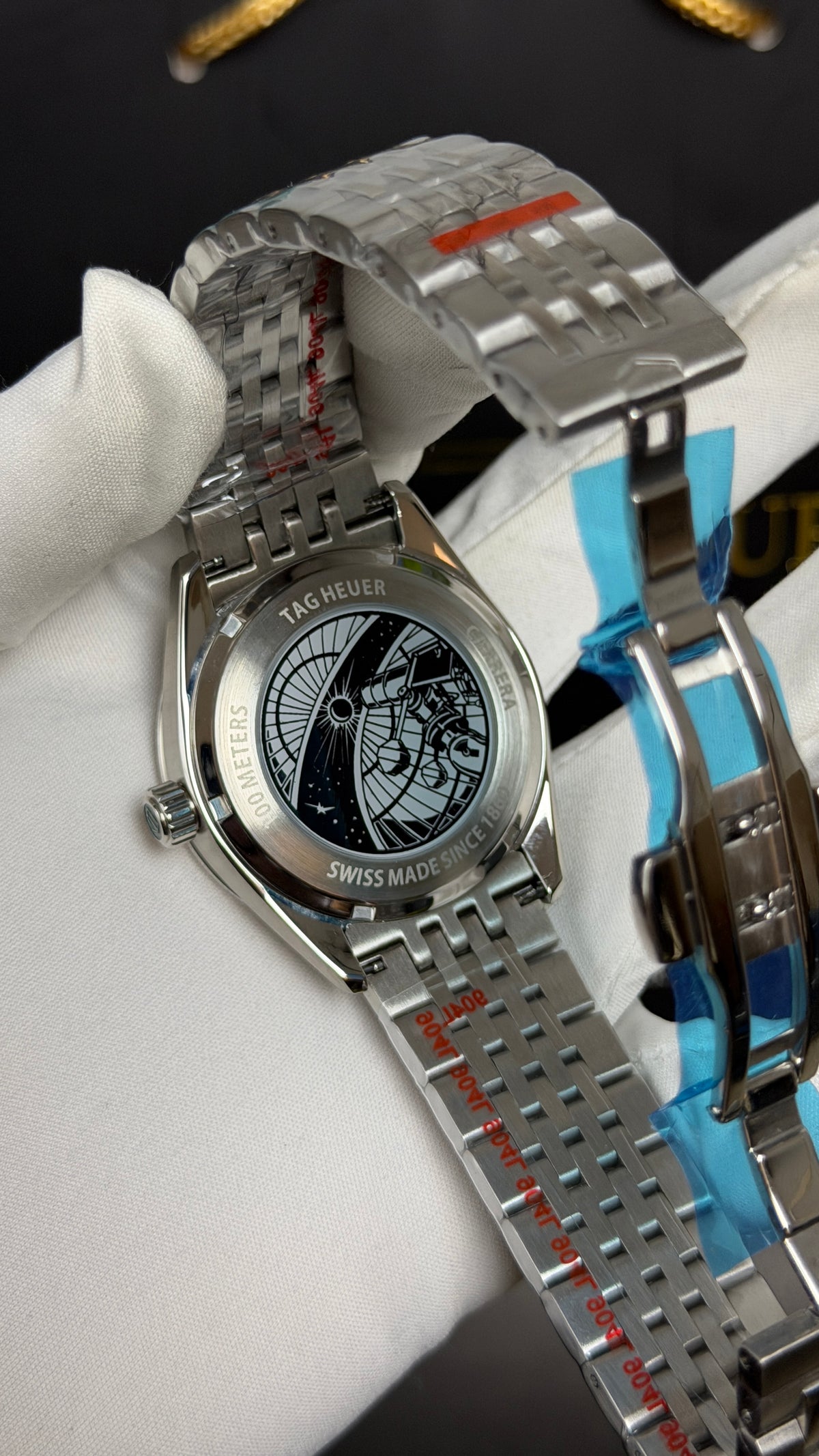 Silver with White Dial.