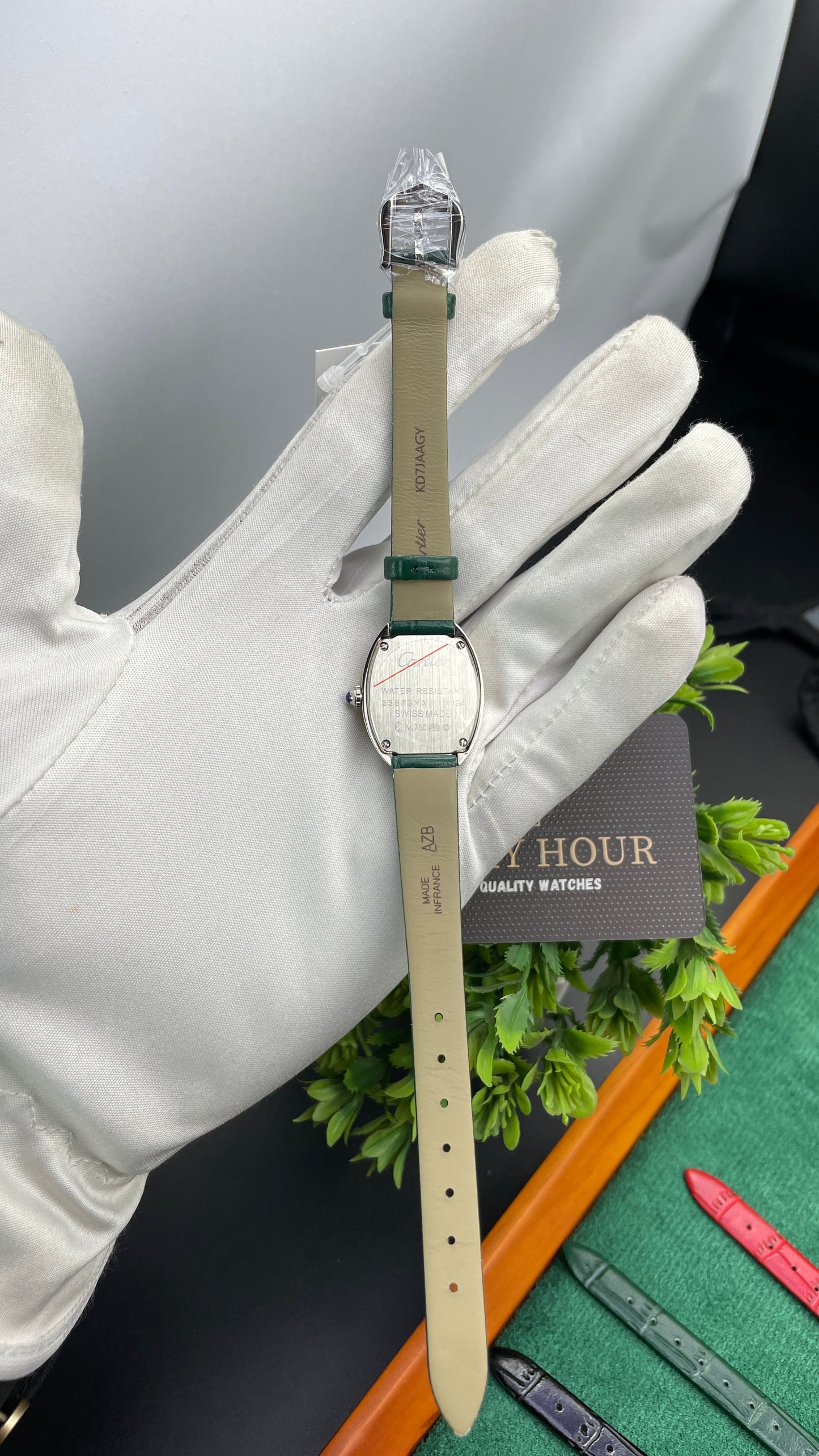 Silver with Green Strap🔥