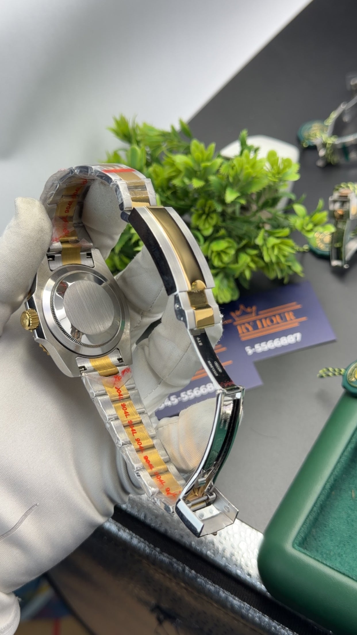 Silver two tone with blue dial 🔥