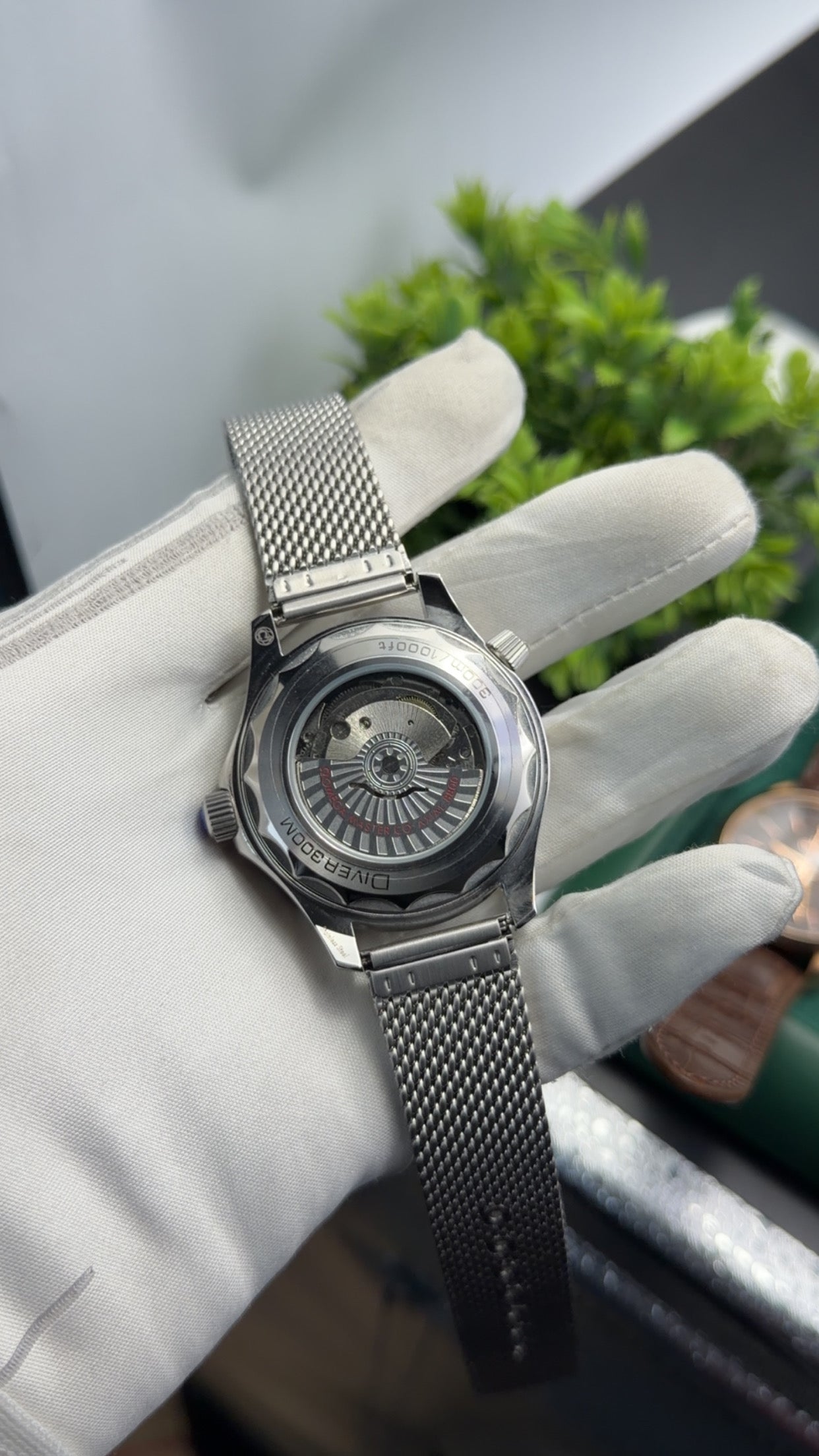 Silver with black dial🔥