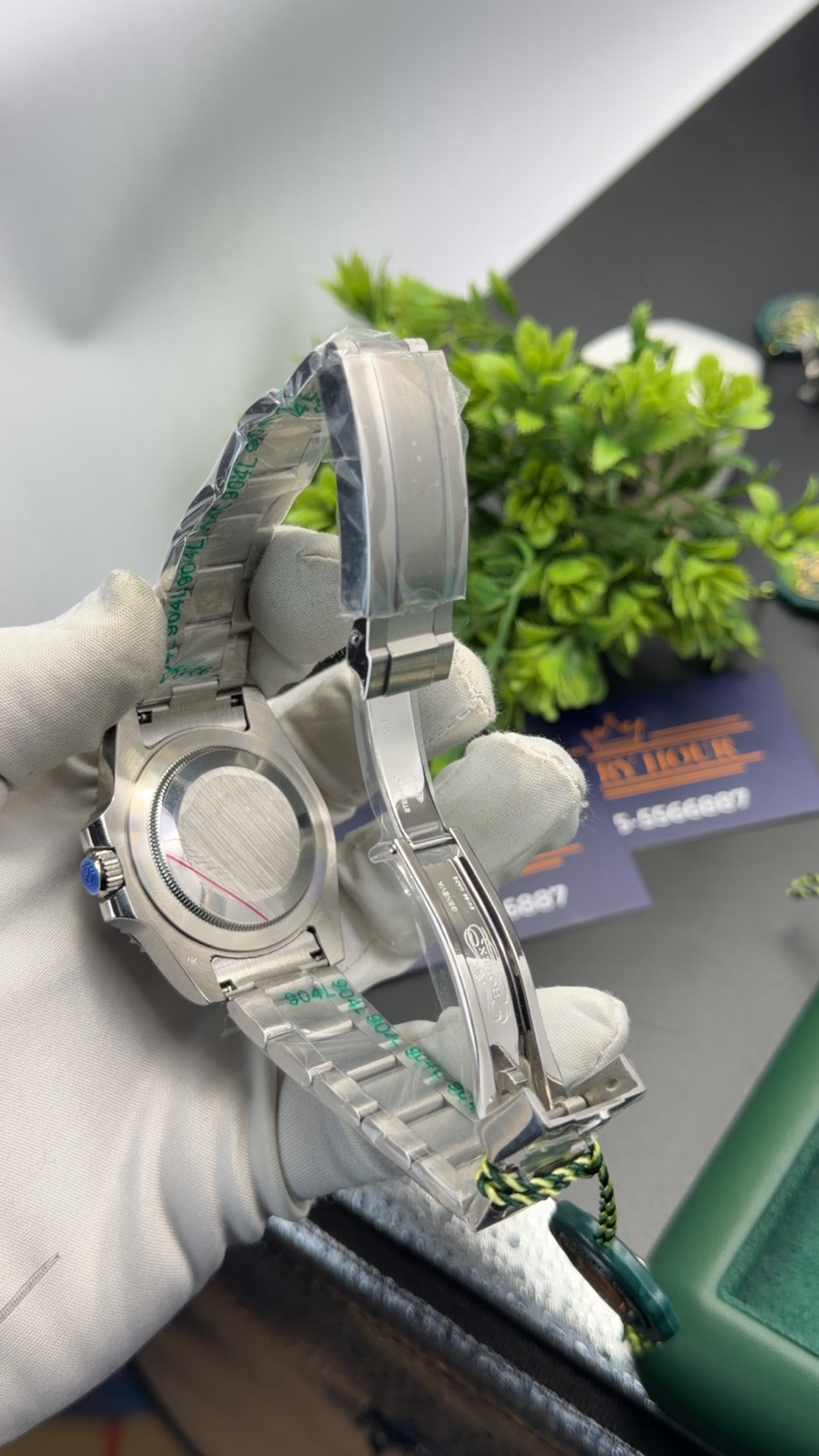 Silver with black dial 🔥