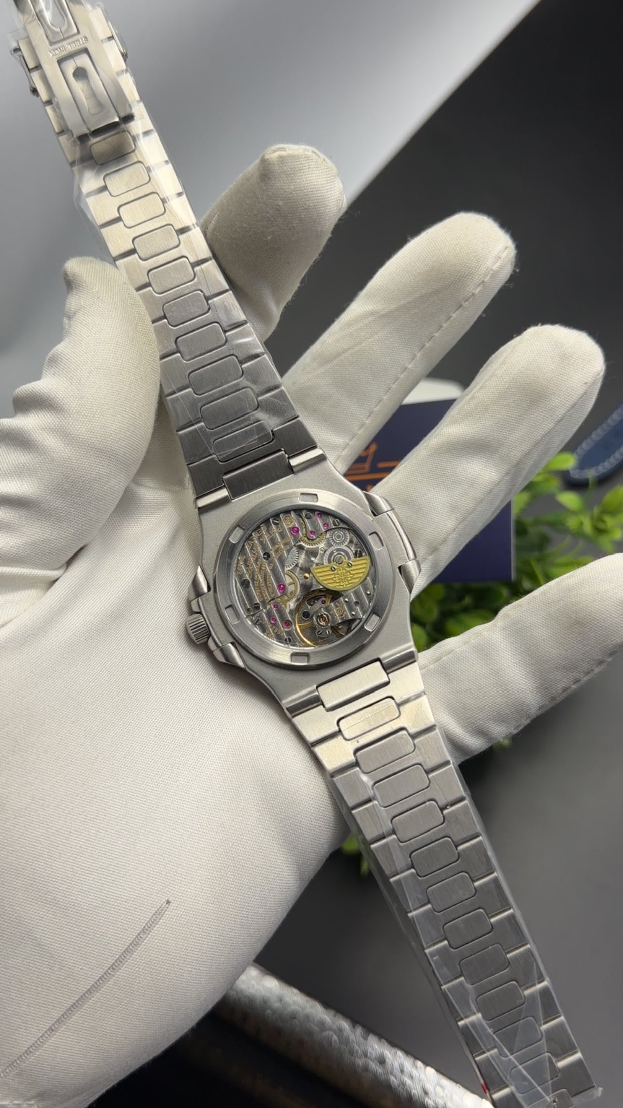 Silver with black dial🔥