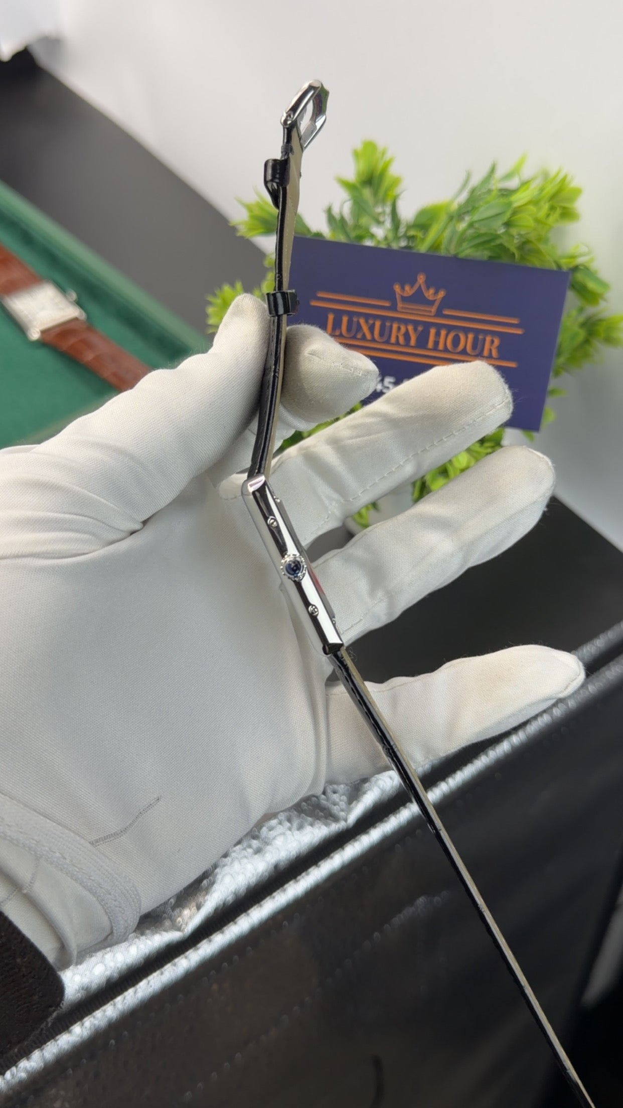 Silver with black strap🔥