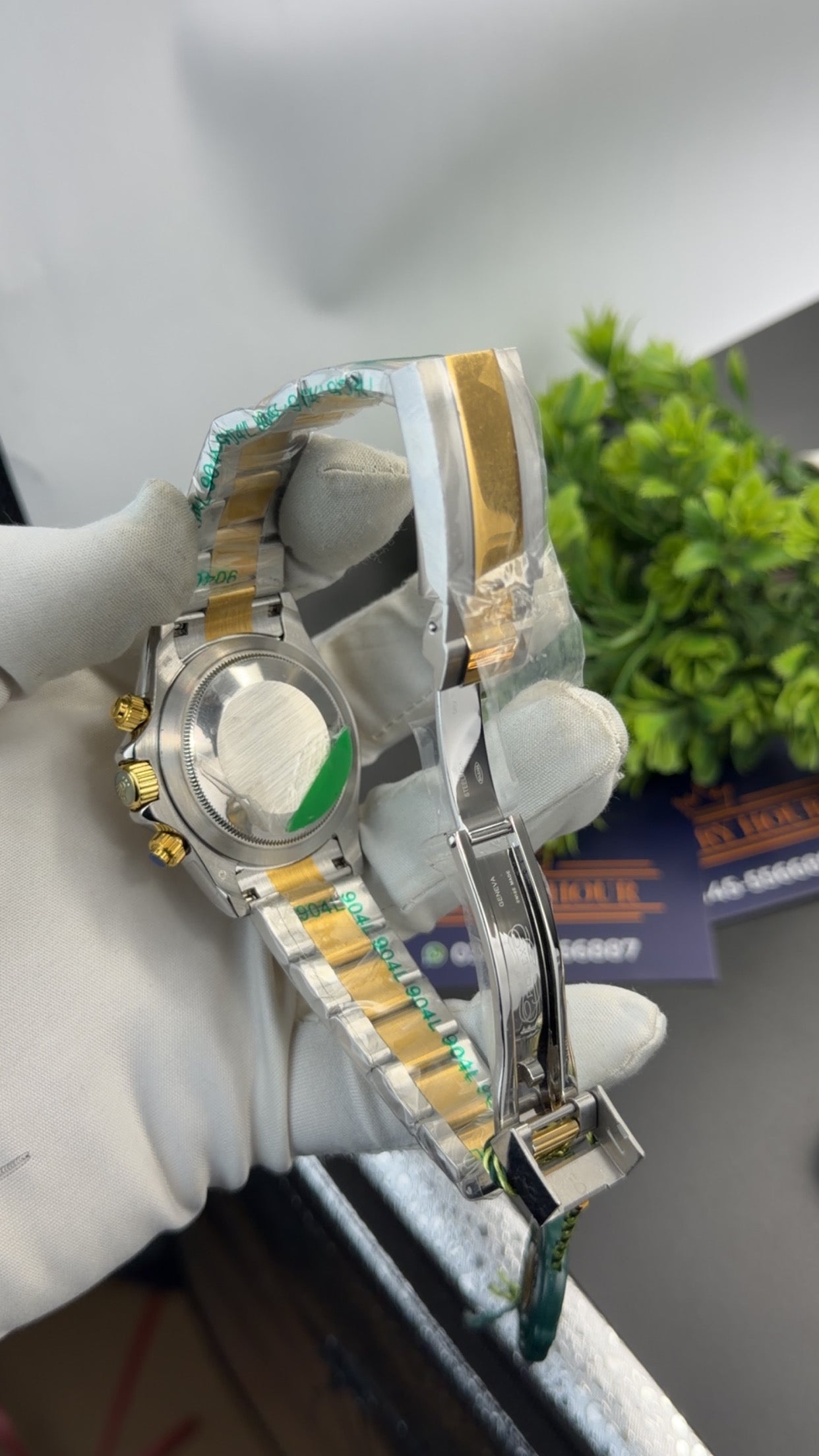 Silver two tone with black dial🔥