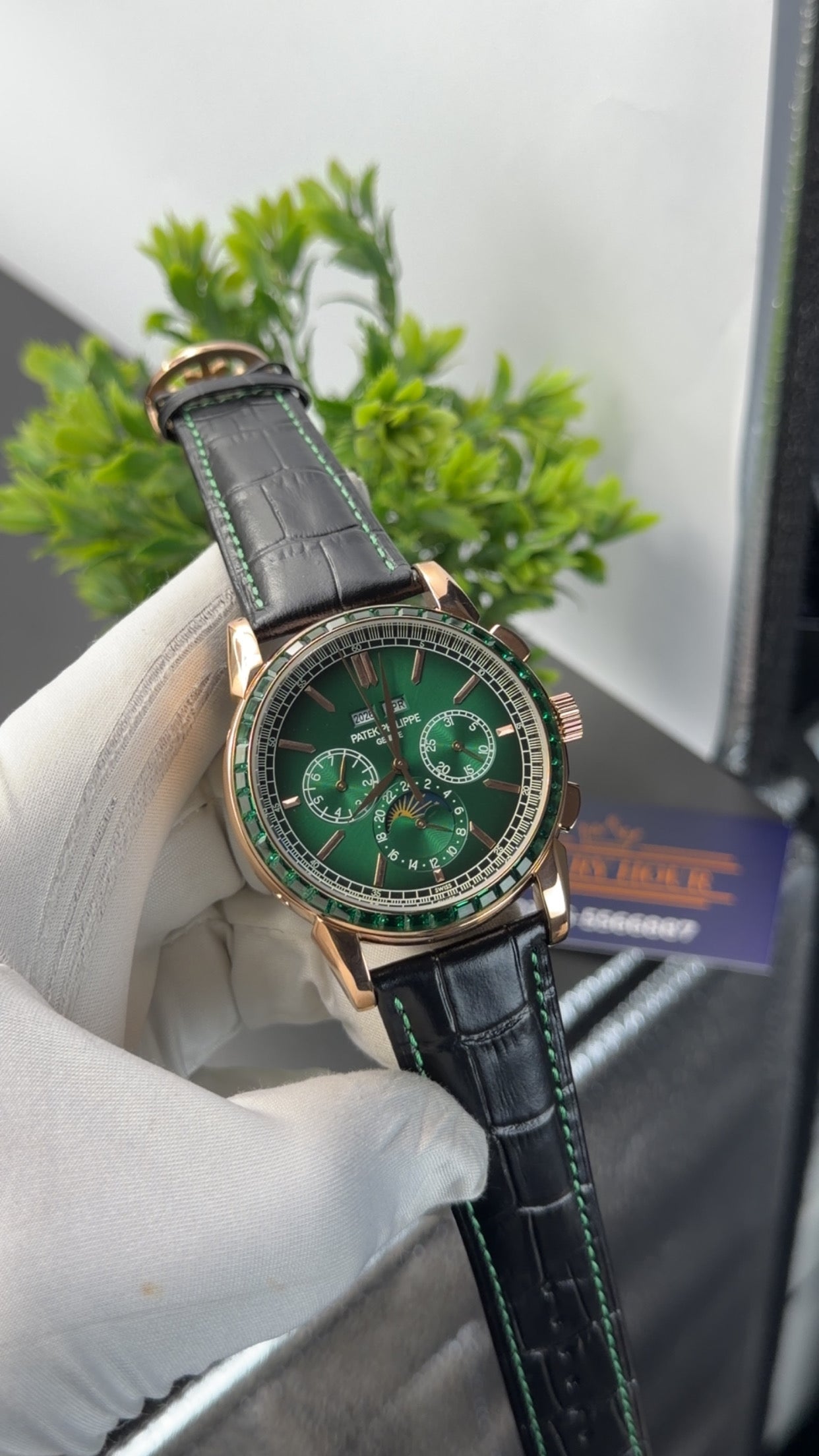 Rose Gold with green dial🔥