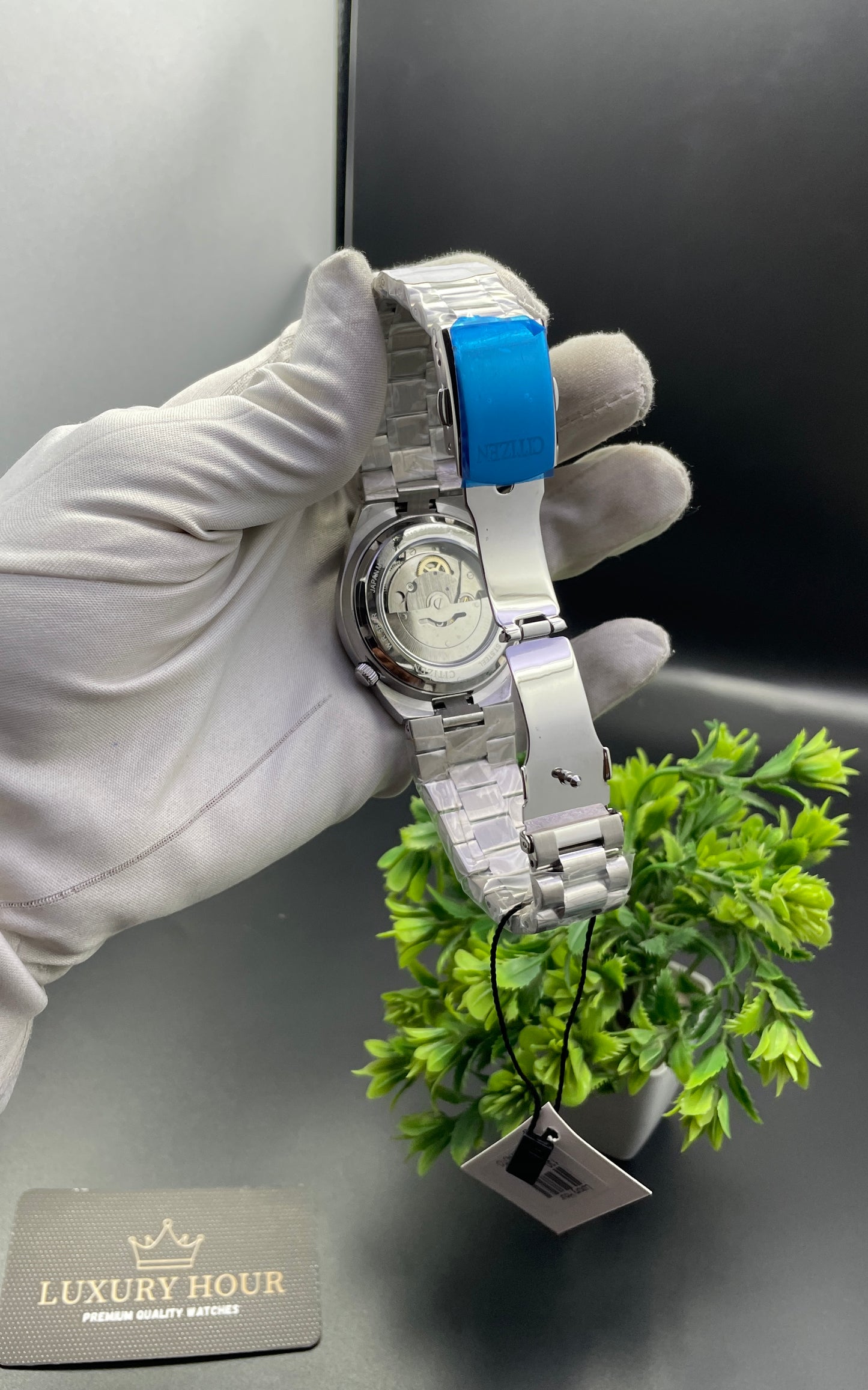 Silver with Blue Dial🔥