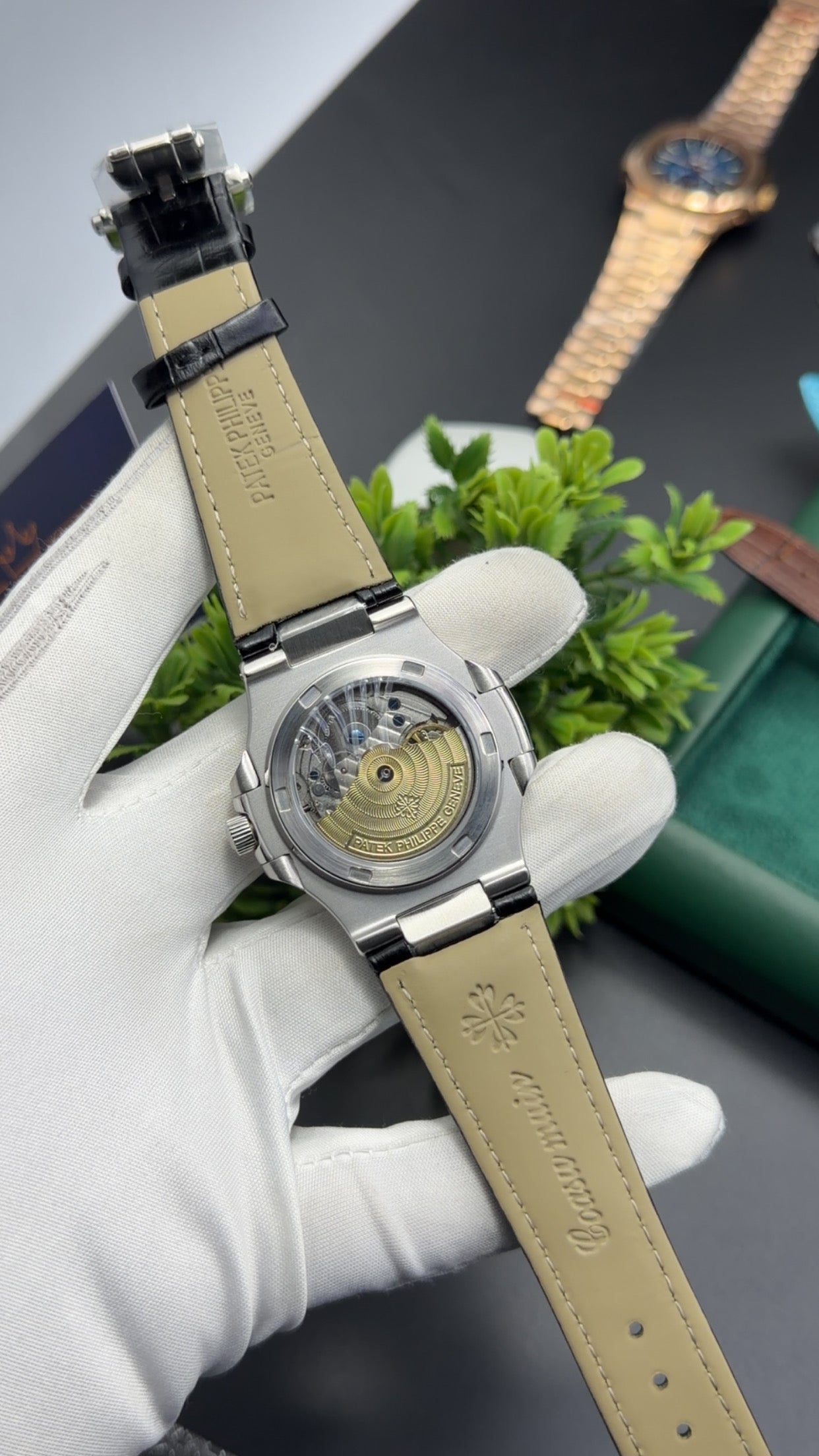 Silver with black dial🔥