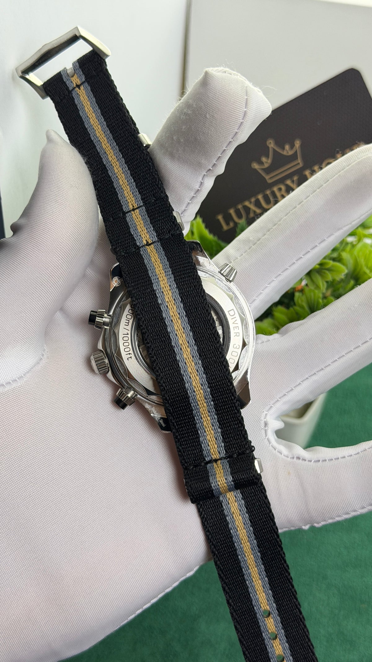 Silver with Black Dial.