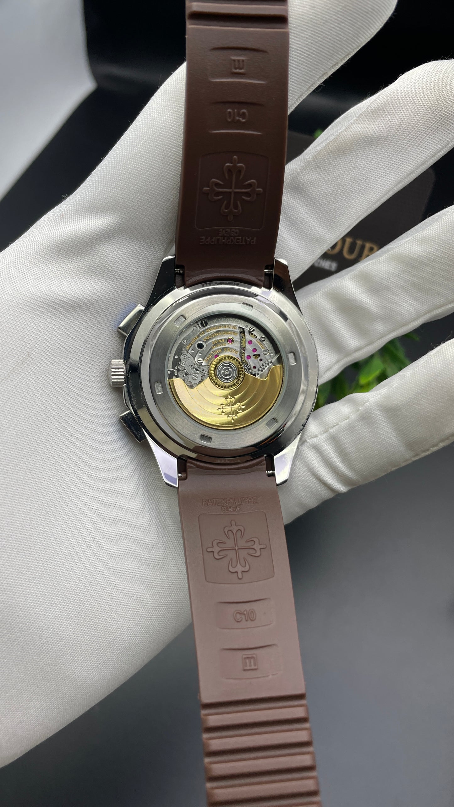 Silver with Chocolate Dial