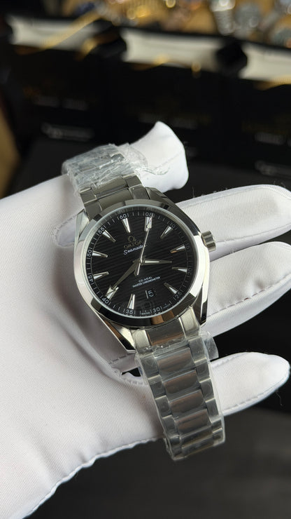 Silver with Black Dial.