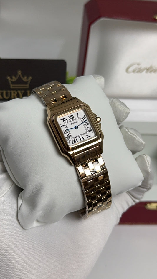 Rose Gold with White Dial.