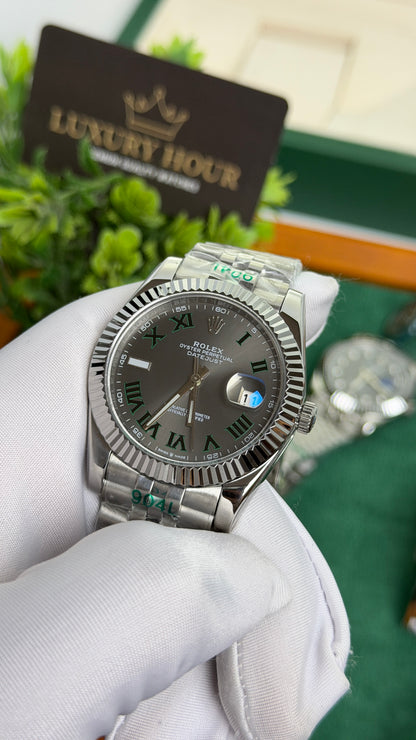Silver with Grey Dial.