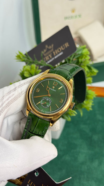 Yellow Gold with Green Dial🔥