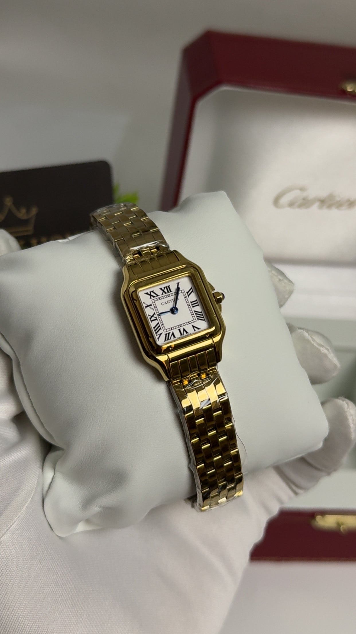 Yellow Gold with White Dial.