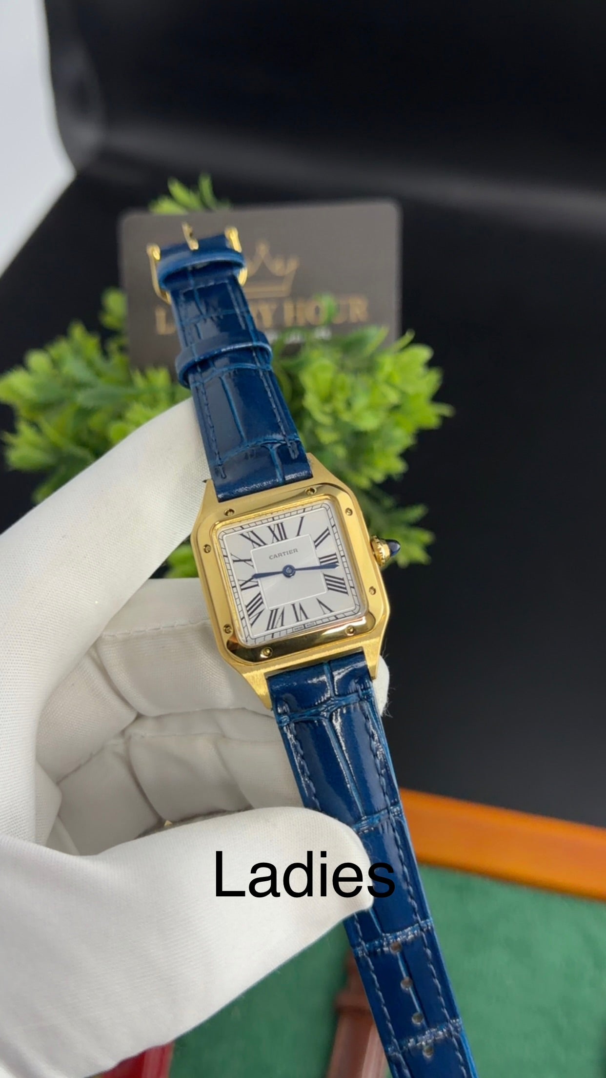 Yellow Gold with Blue Strap (M No:183)