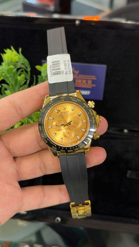 Yellow gold with gold dial.