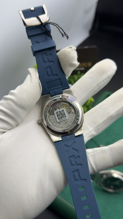 Silver with Blue Dial🔥