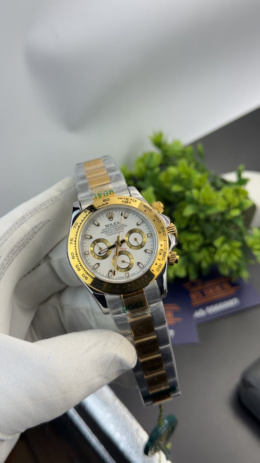 Silver two tone with white dial🔥