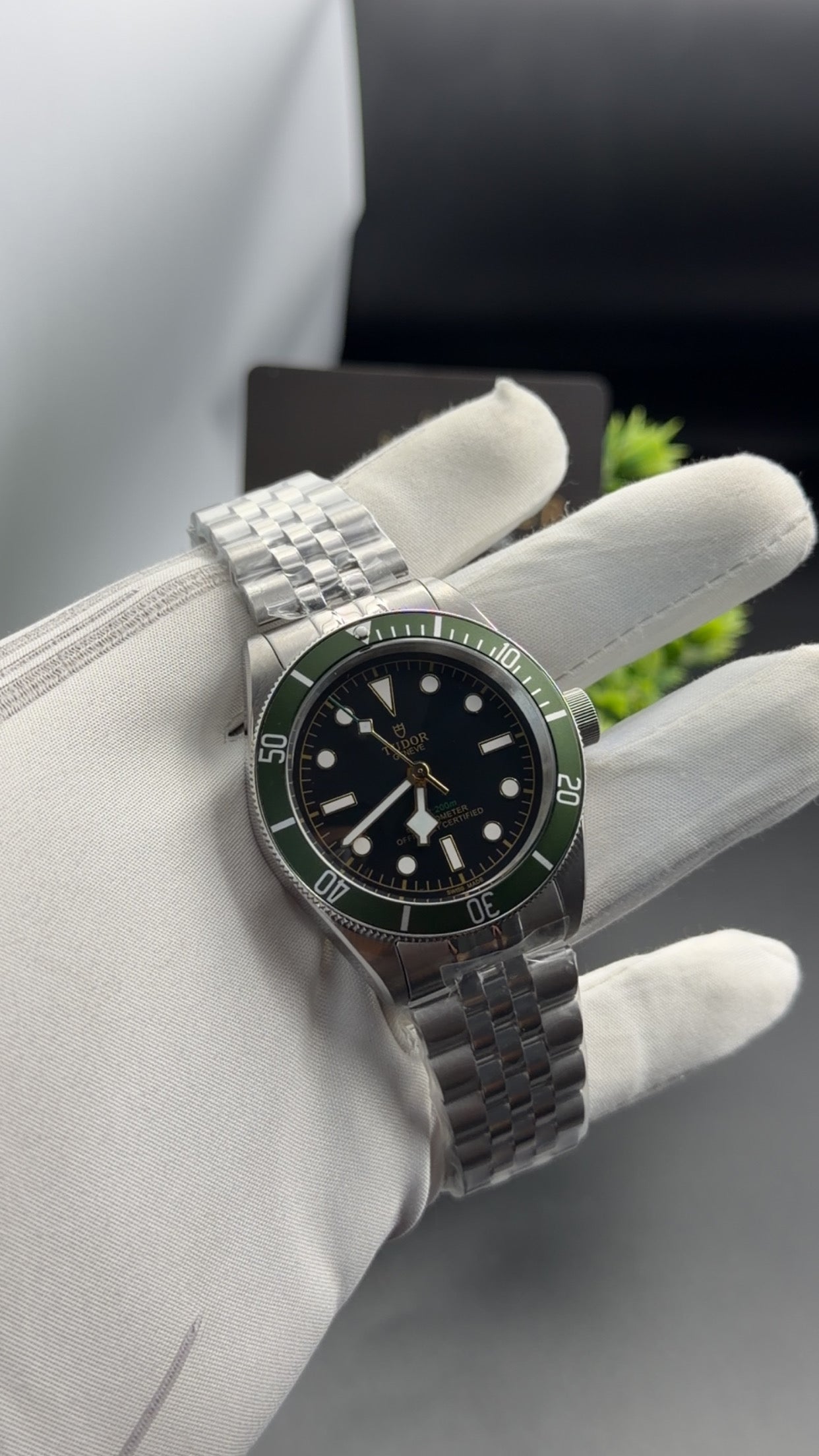 Silver with Black dial🔥