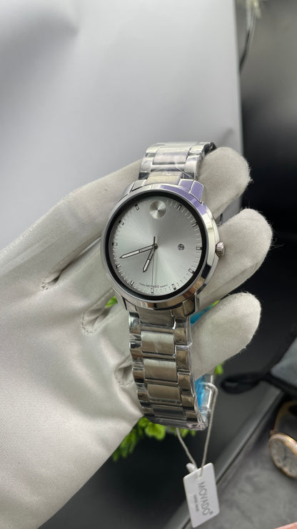 Silver with White Dial🔥