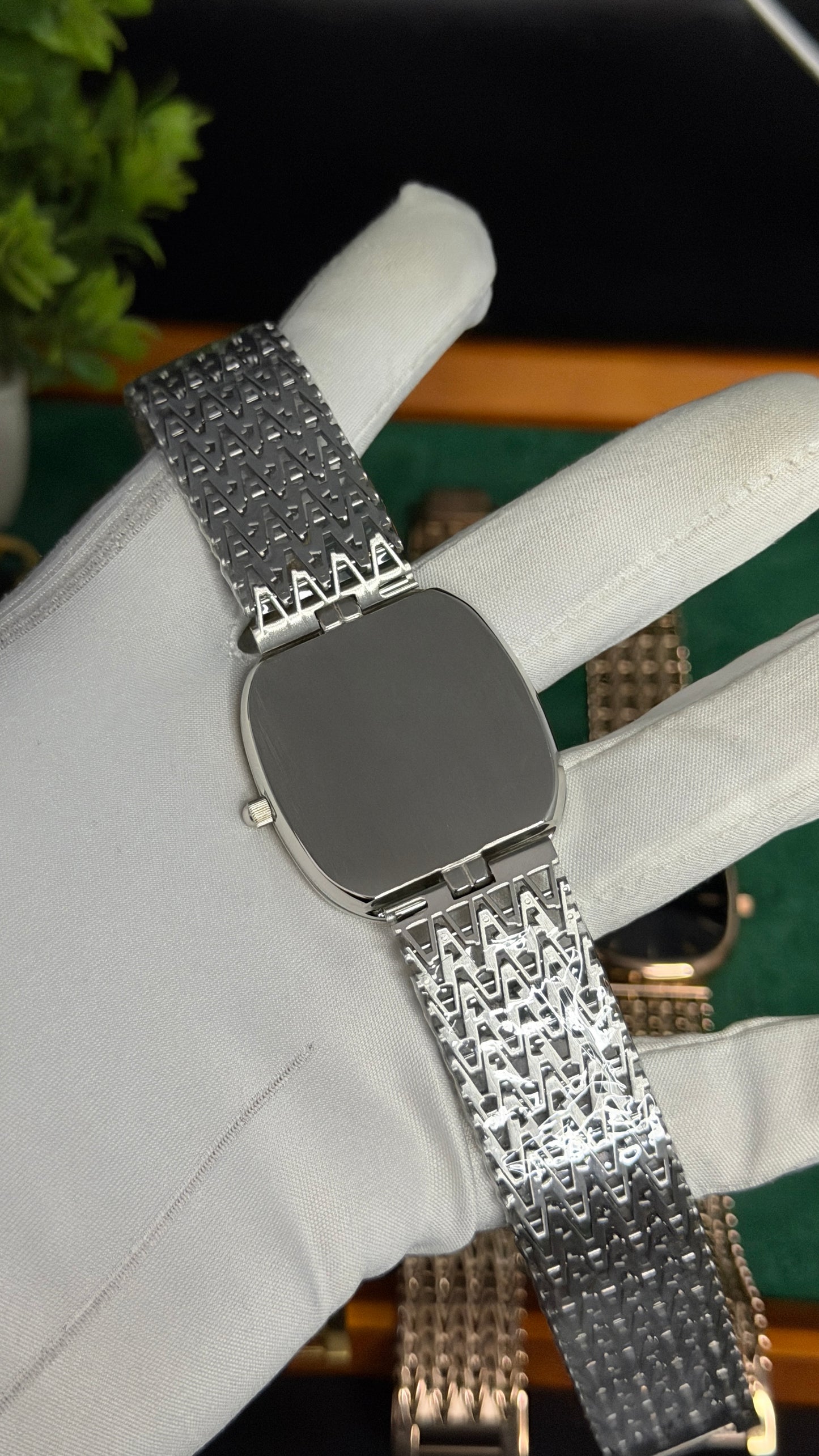 Silver with Blue Dial (M NO:201)