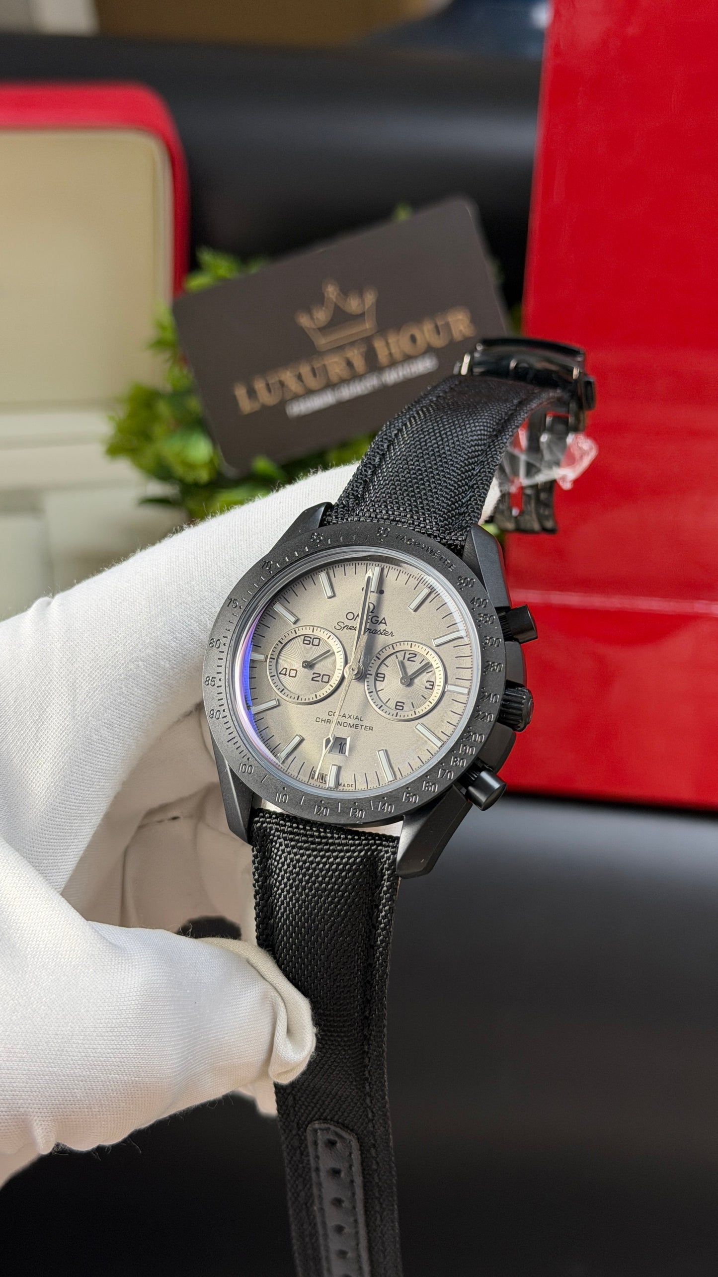 Black with Light Grey Dial.