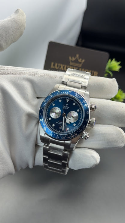 Silver with Blue dial🔥