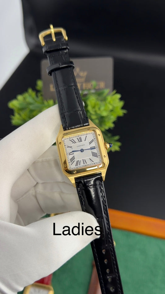 Yellow Gold with Black Strap (M No:183)
