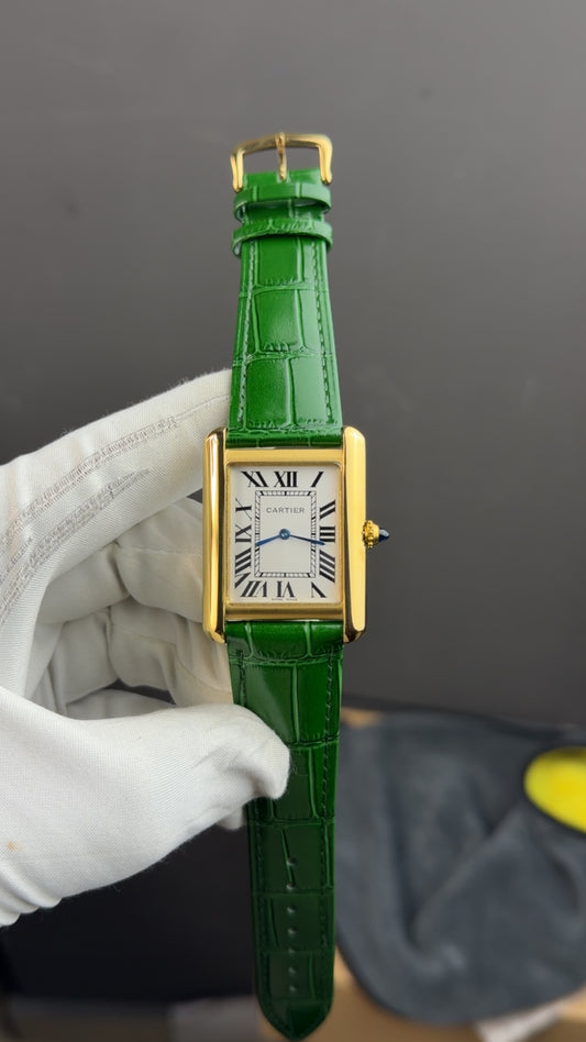 Yellow Gold with green strap🔥