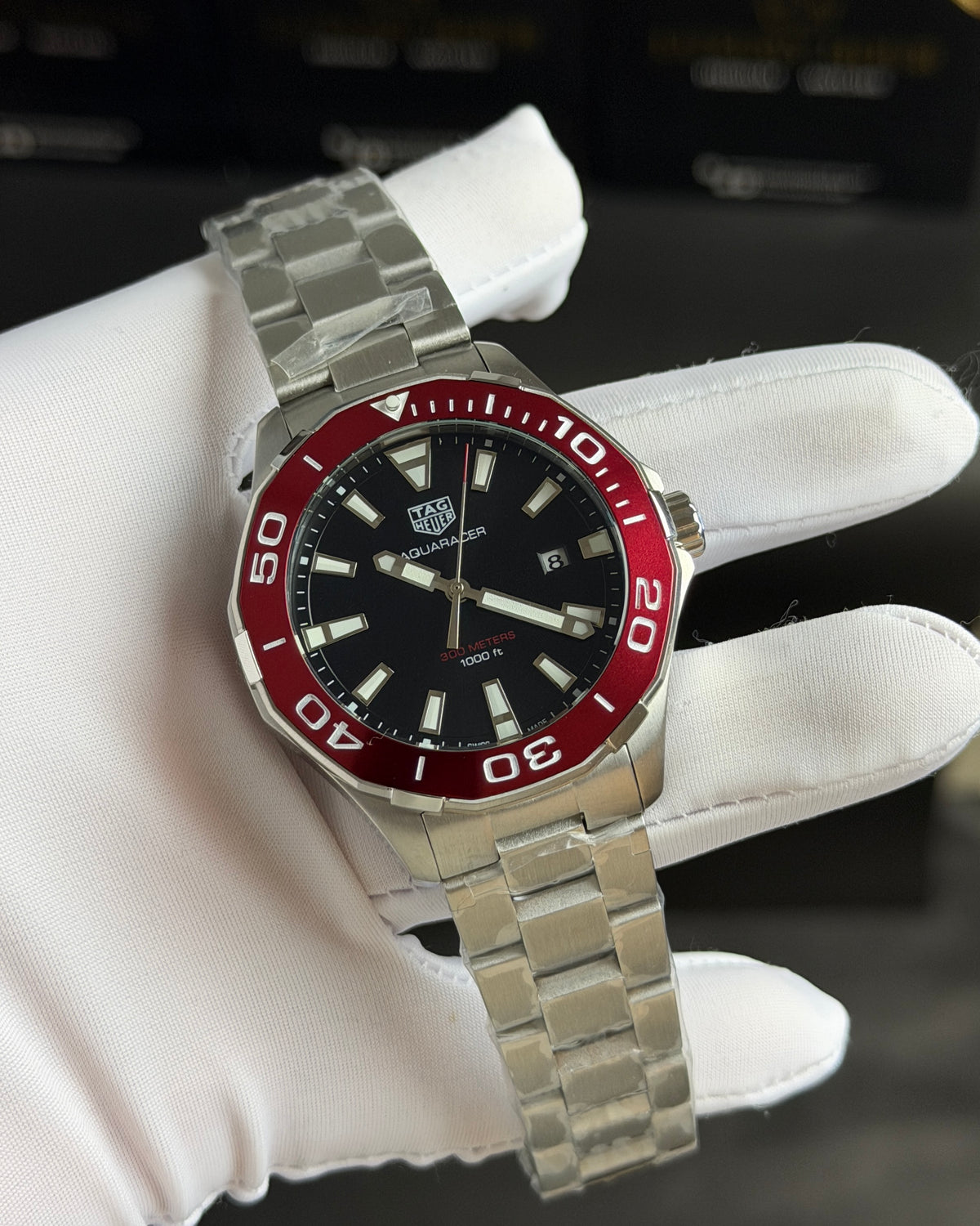 Silver with Black Dial.