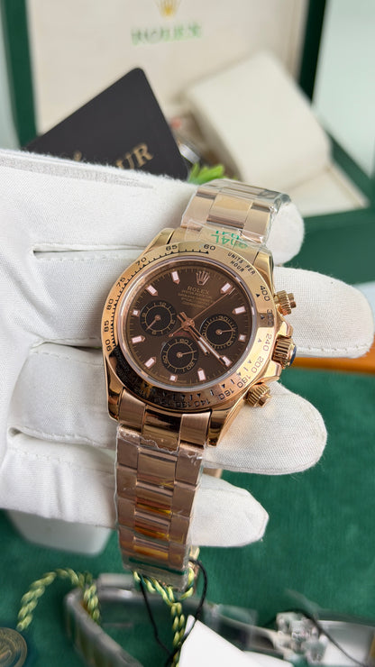 Rose Gold with Chocolate Dial🔥