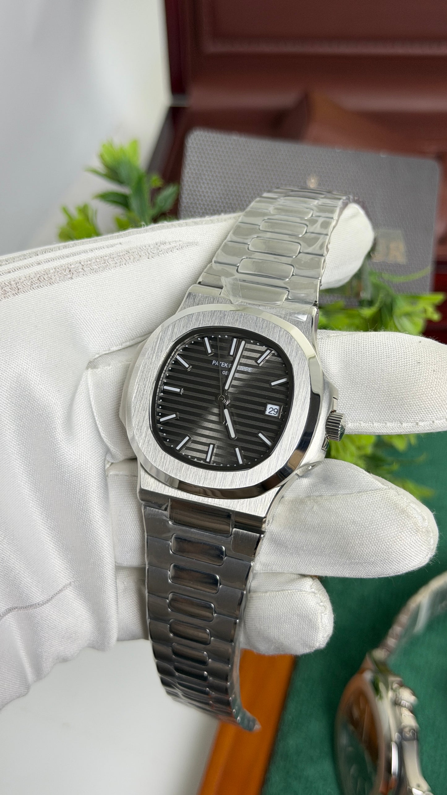 Silver with Grey Dial.