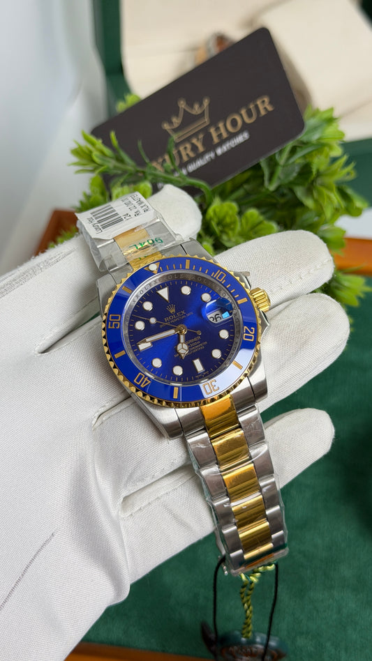 Yellow Gold Two Tone with Blue Dial🔥