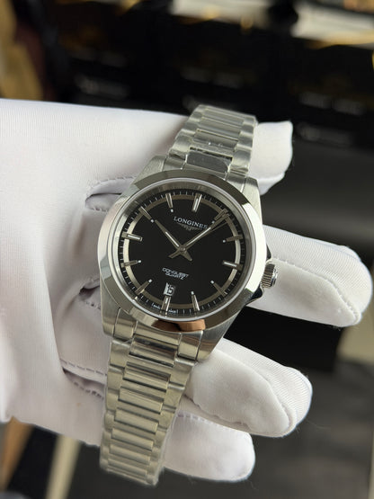 Silver with Black Dial.