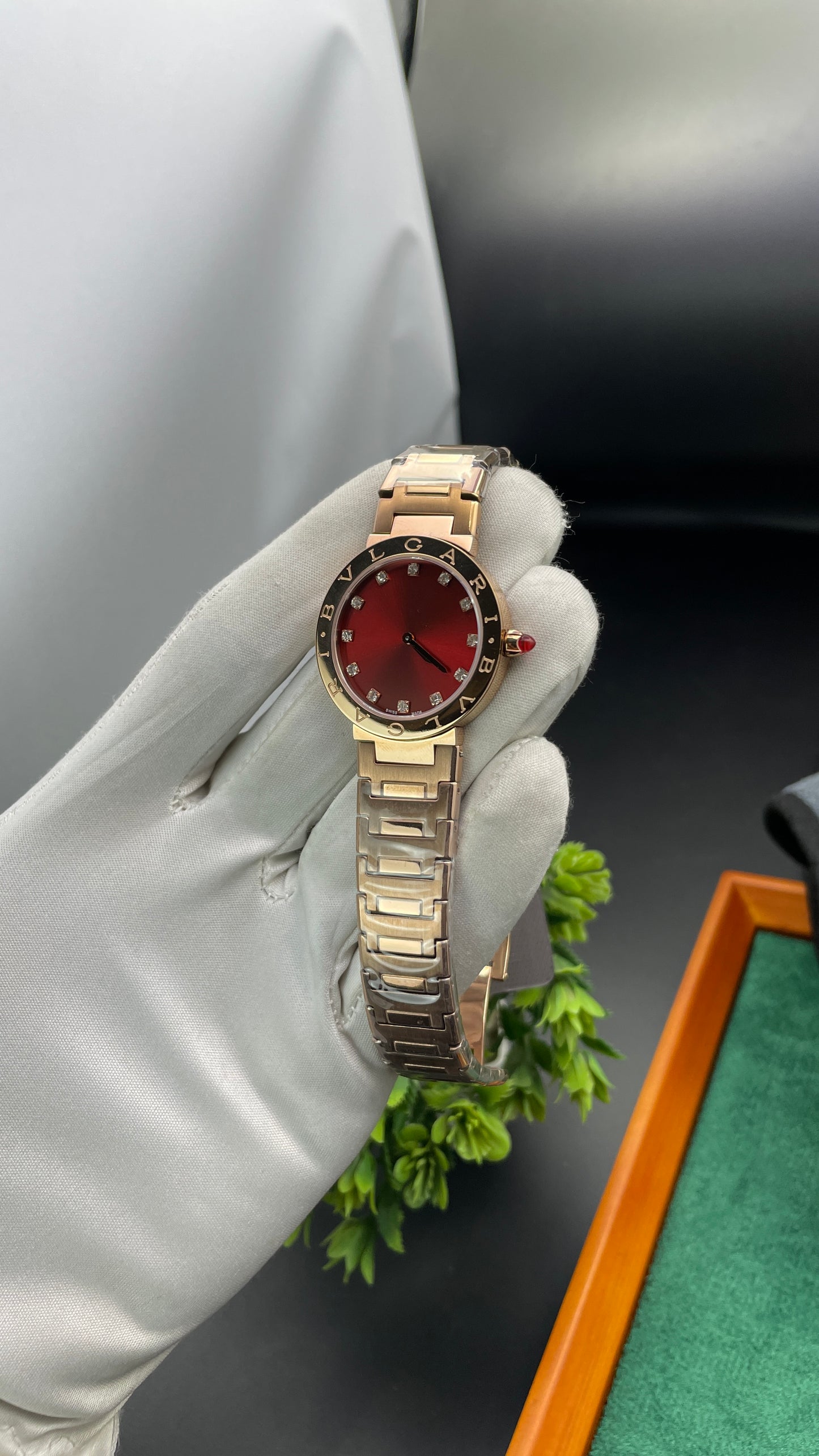 Rose Gold with Maroon Dial🔥