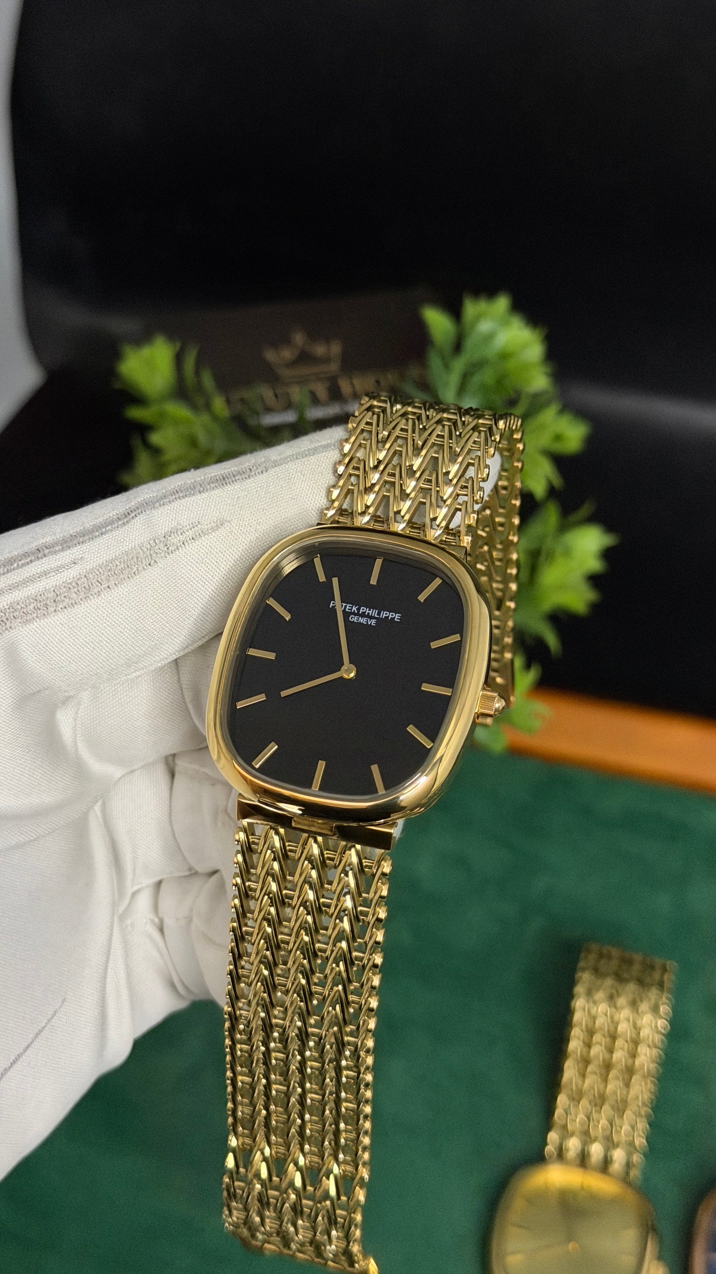 Yellow Gold with Black Dial (M NO:201)