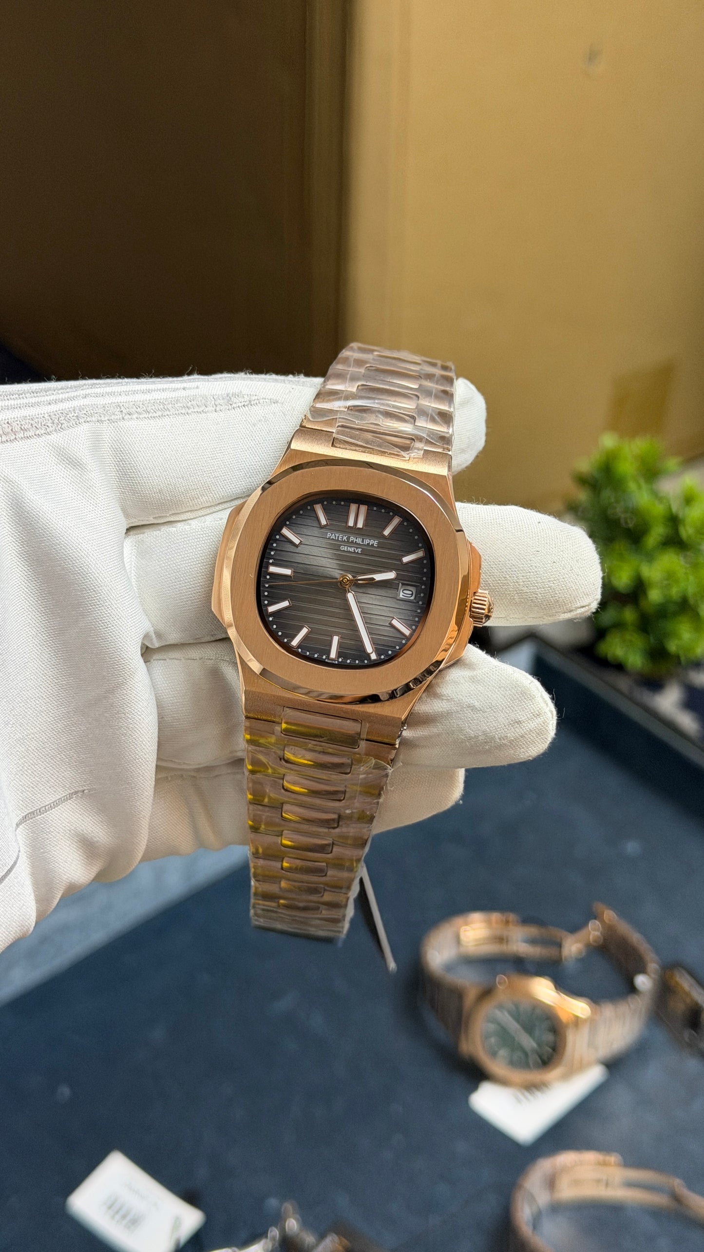 Rose Gold with Grey Dial.