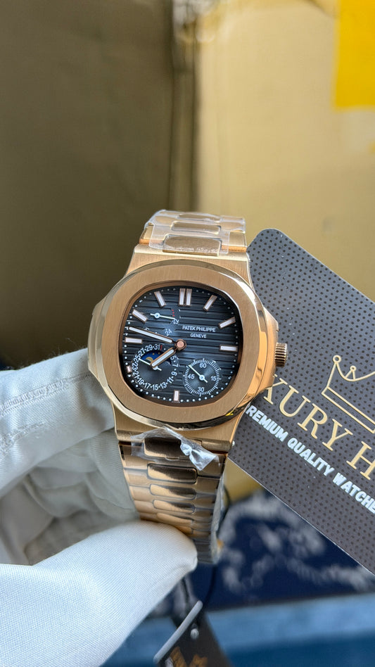 Rose Gold with Grey Dial.
