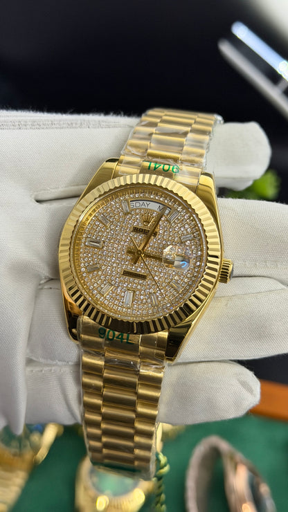 Yellow Gold with Diamond Dial