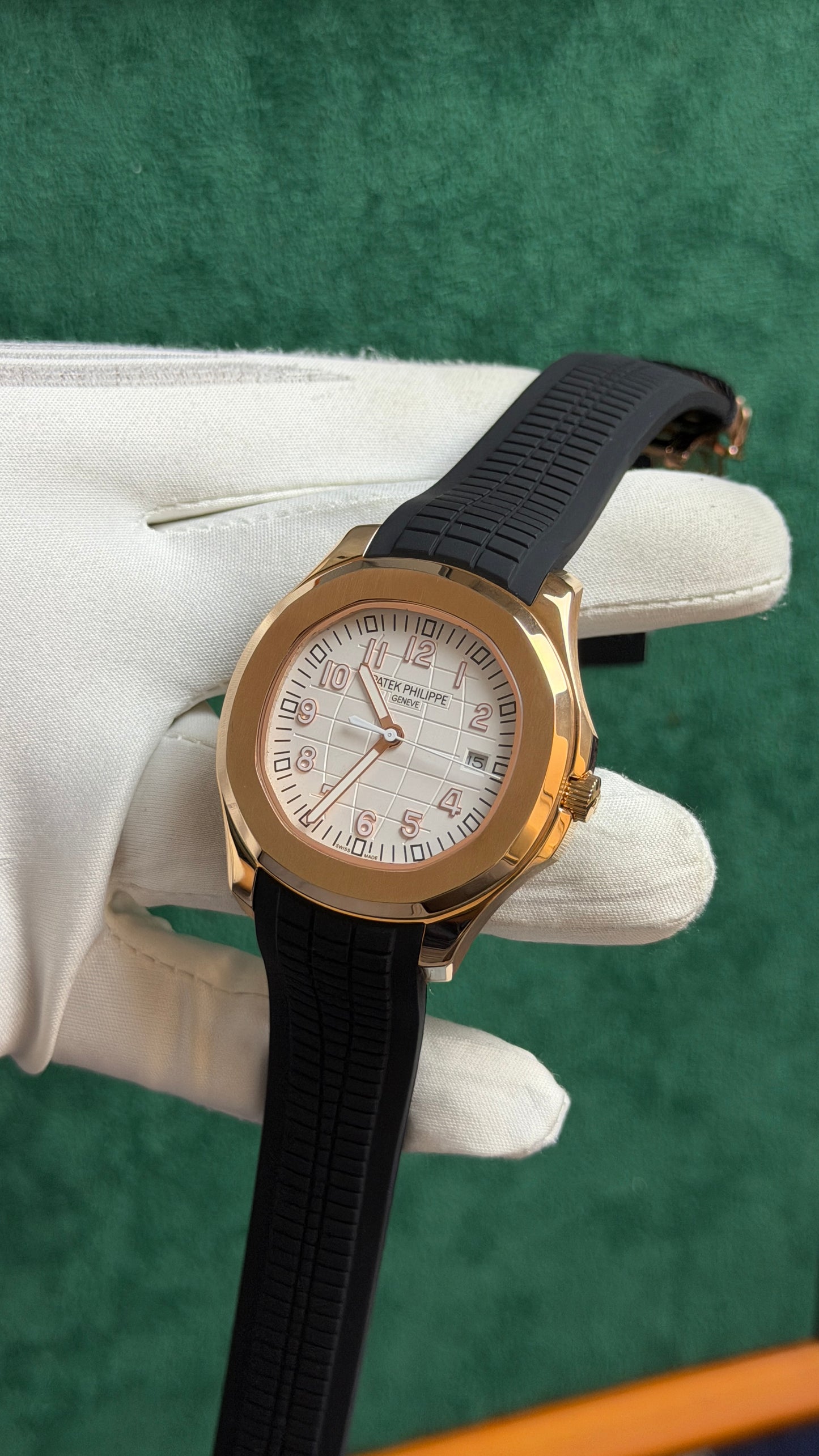 Rose Gold with White Dial.