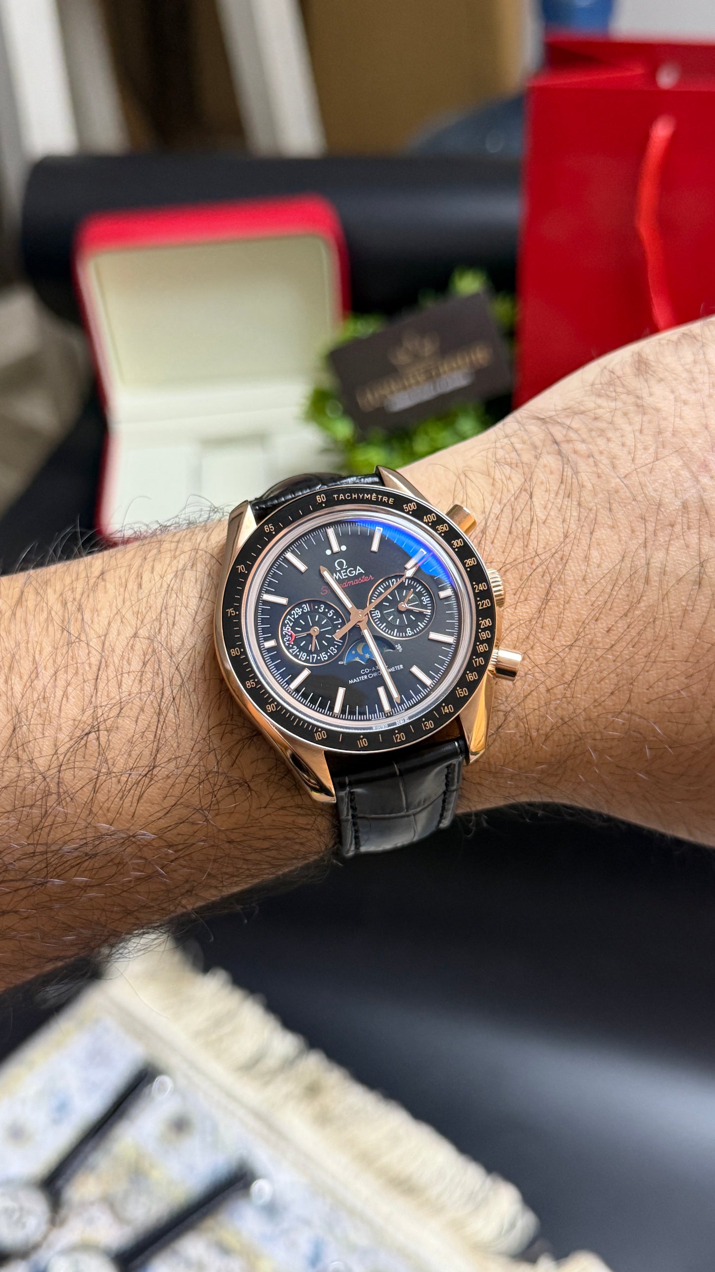 Rose Gold with Ocean Dial.