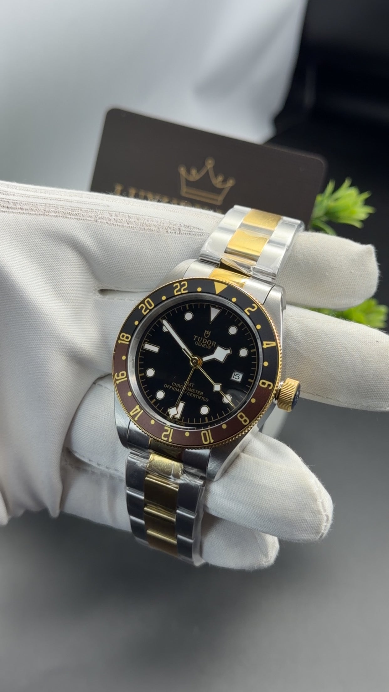 Yellow Gold two tone with Black dial🔥