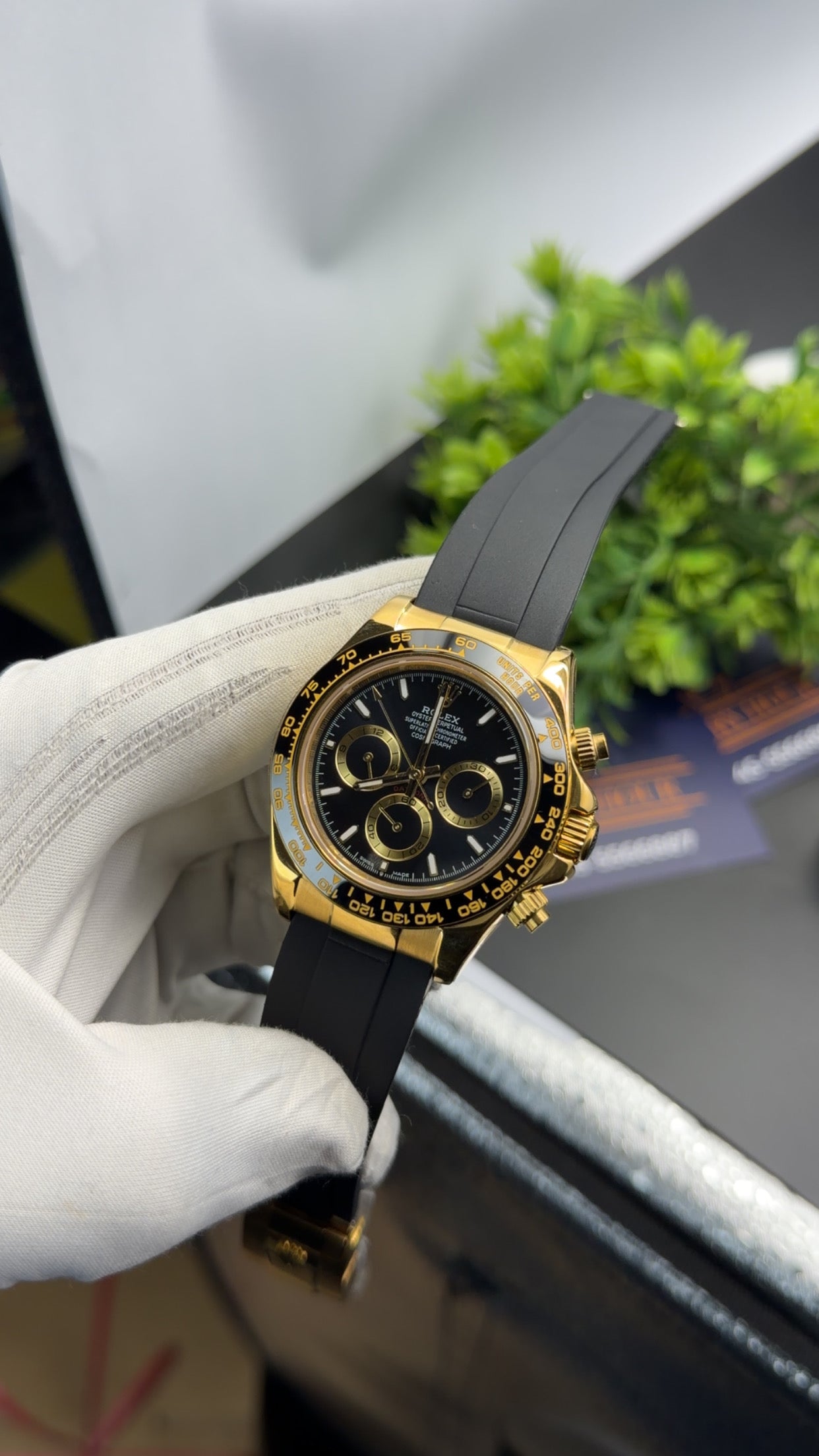 Yellow Gold with black dial🔥